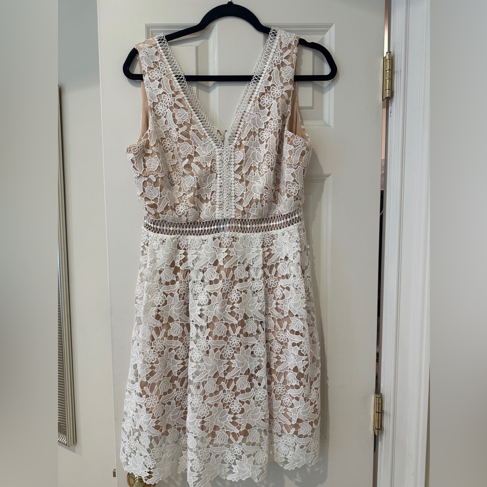 White lace dress